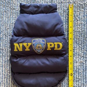 NYPD Dog Jacket in Navy and Gold